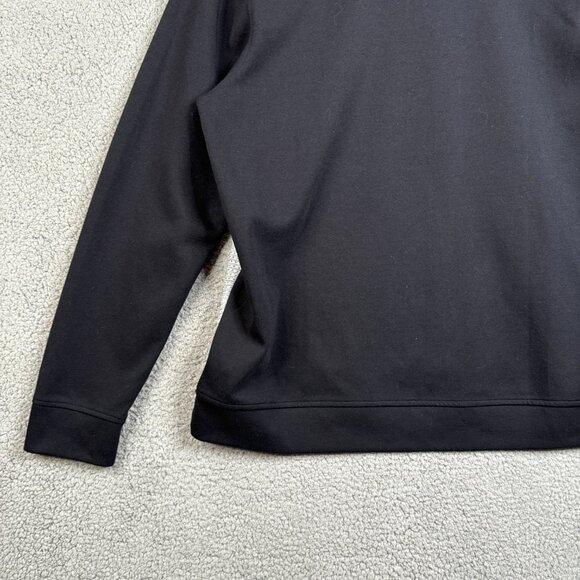 Alfani Sweater Mens XL Black Waffle Knit Mock Neck 1/4 Zip Alfatech Performance - Picture 7 of 16